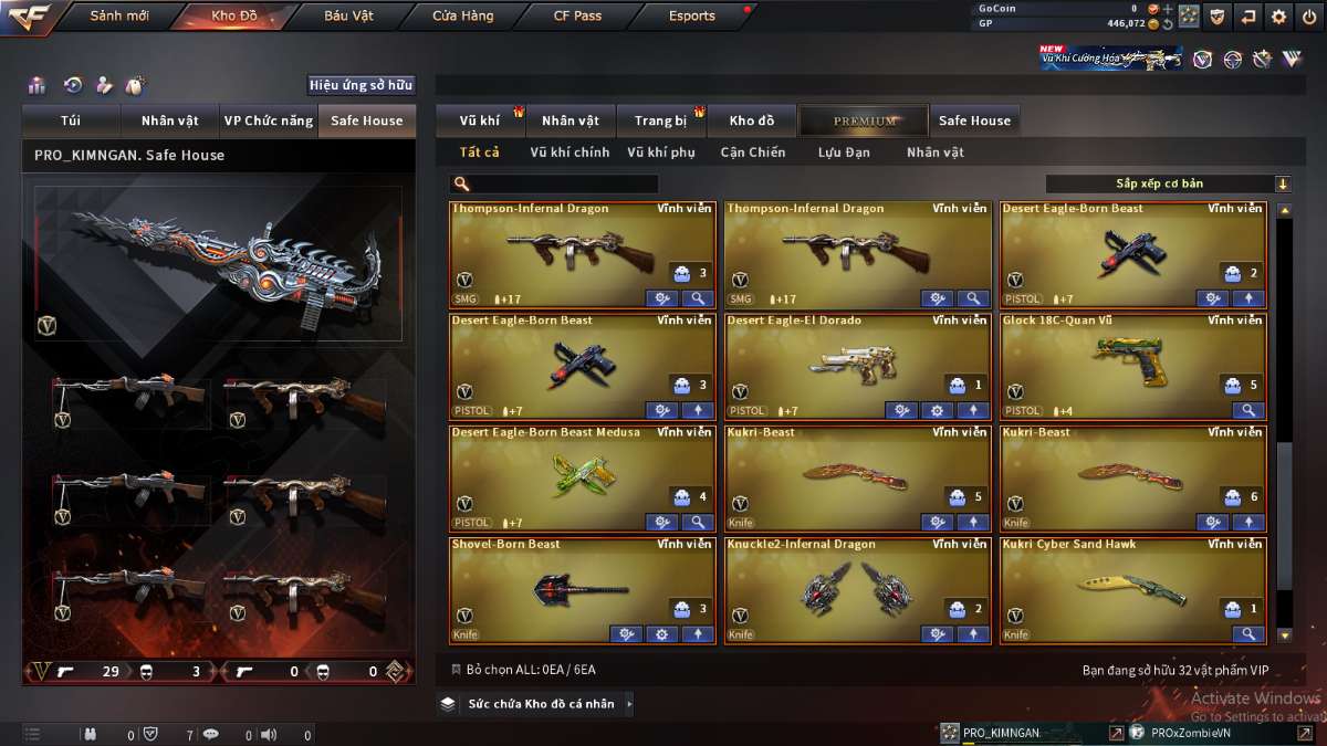 shop acc cf uy tin gia re